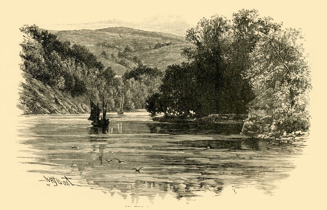 On the Dart at Waynfleet, 1898. od Unbekannt