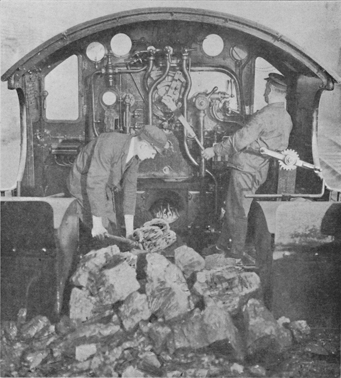 Na stopce motoru Great Western Express, 1926 od Unbekannt