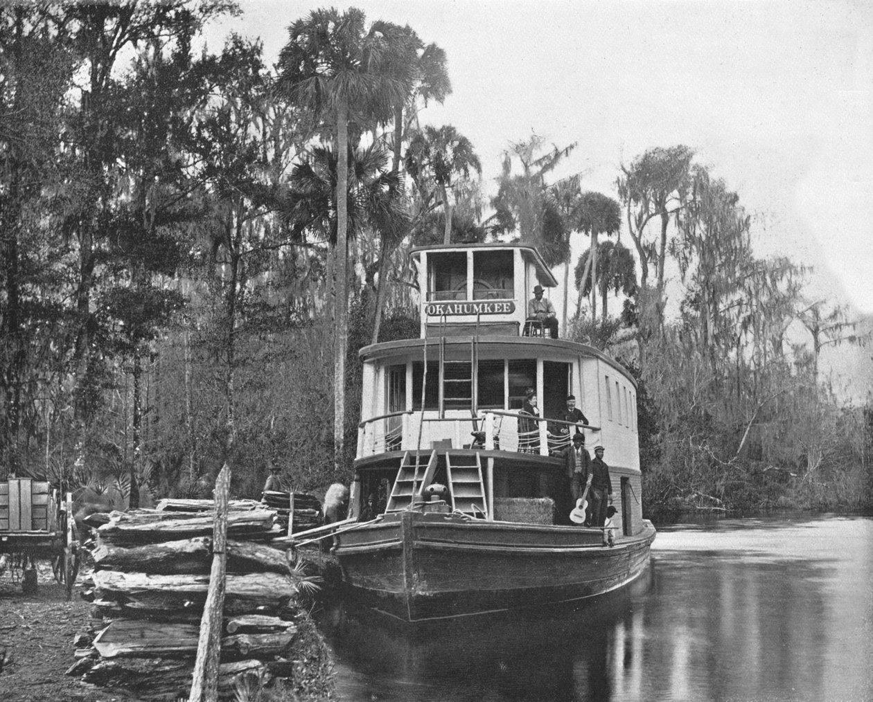 Na řece Ocklawaha, Florida, USA, c1900. od Unbekannt