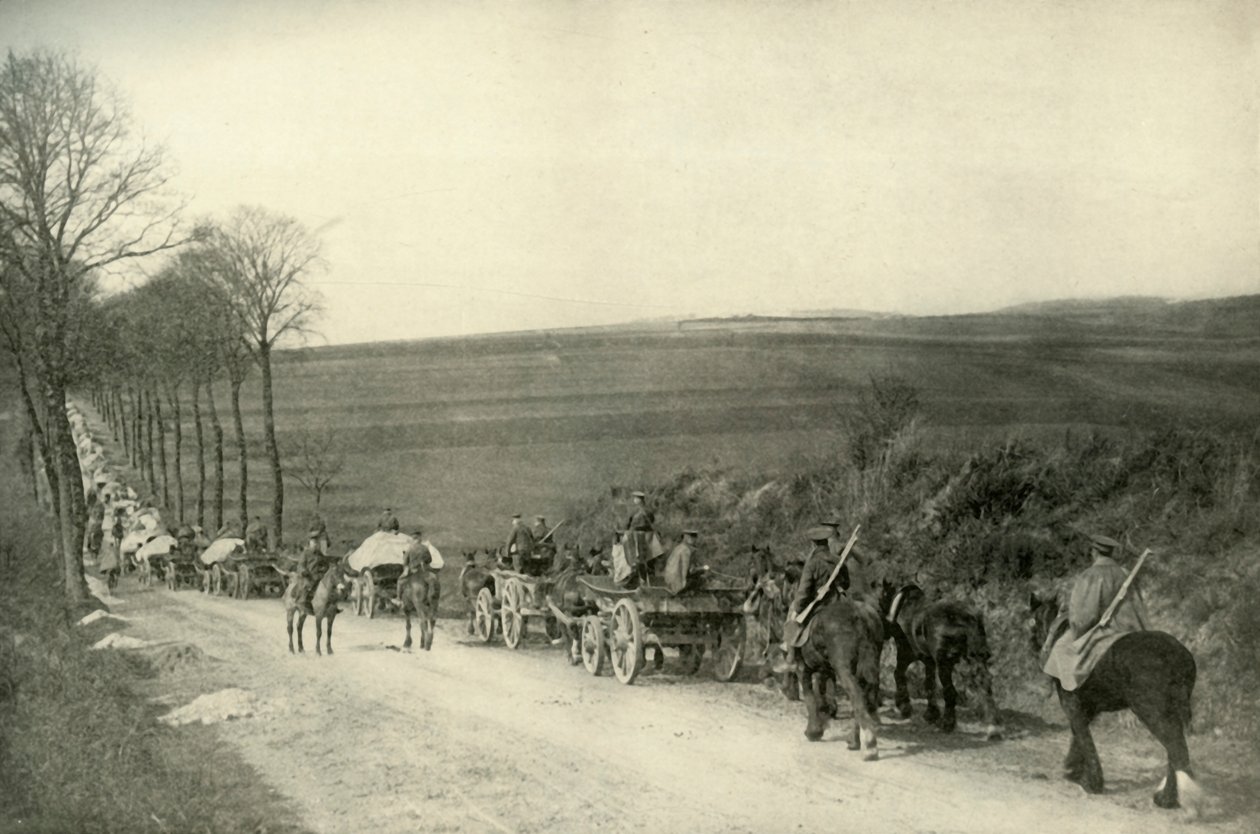 Na cestě do zákopů, 1919. od Unbekannt