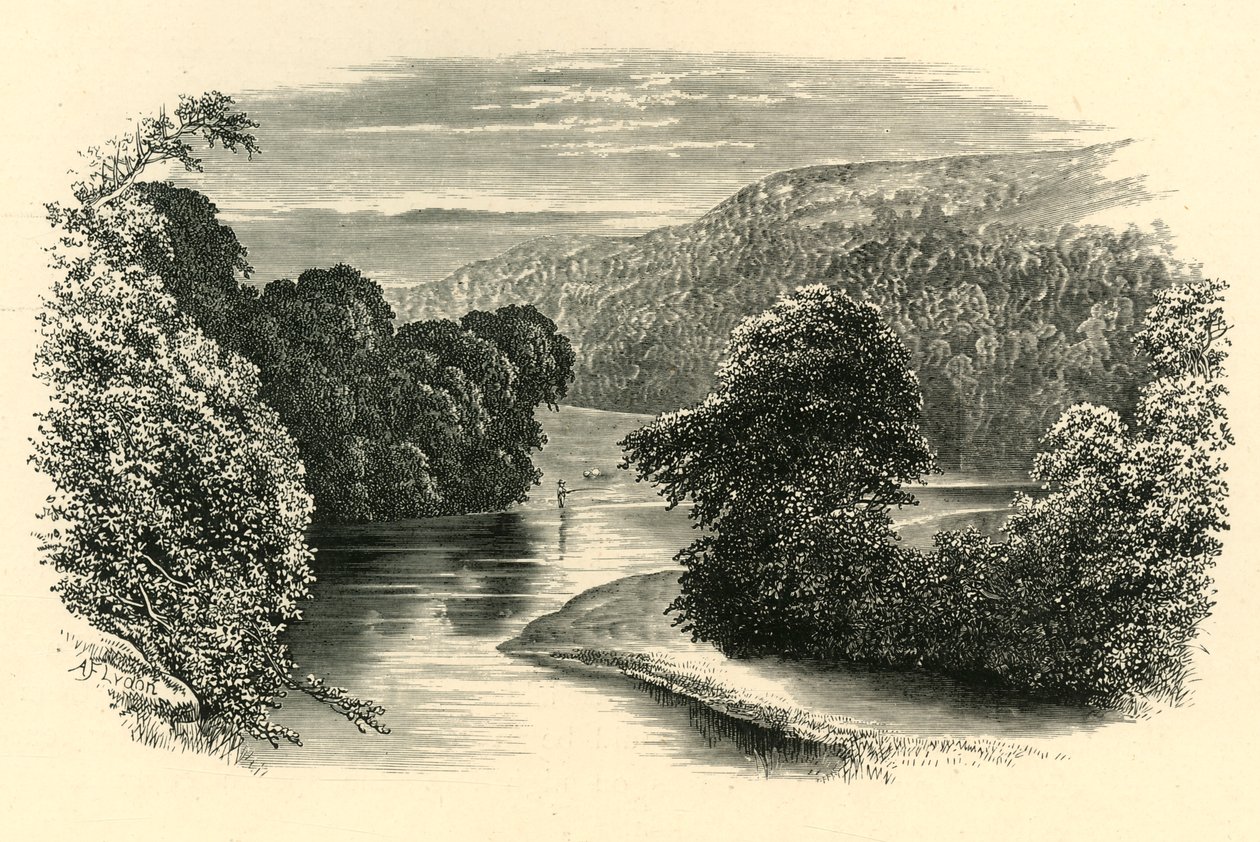 Na Wharfe, c1890. od Unbekannt