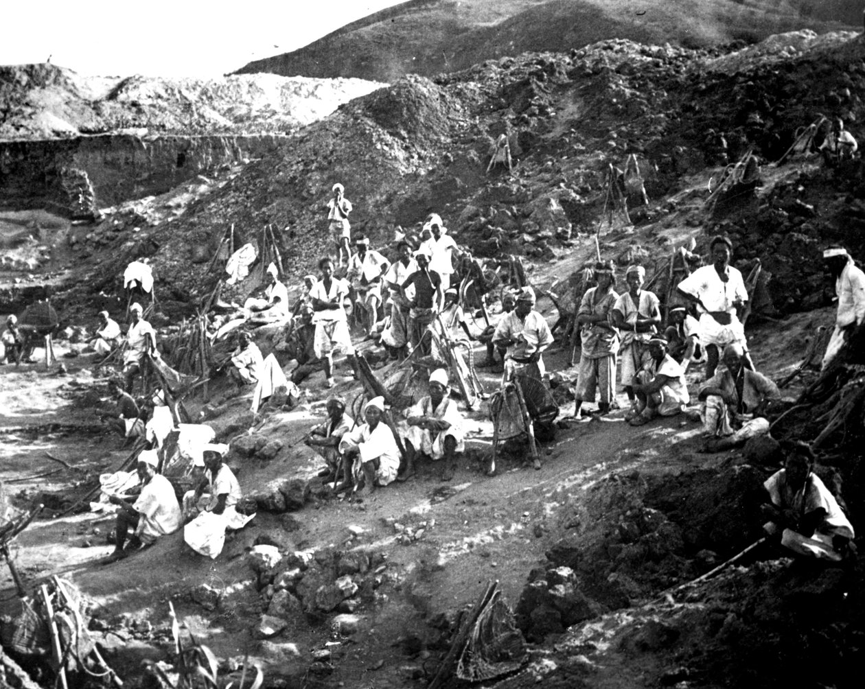 Povrchový důl, Korea, 1900 od Unbekannt