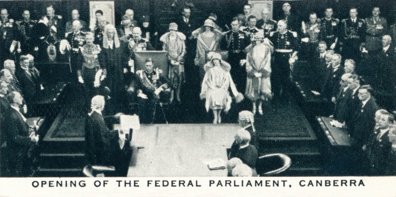 Otevření federálního parlamentu, Canberra, 1927 1937 od Unbekannt