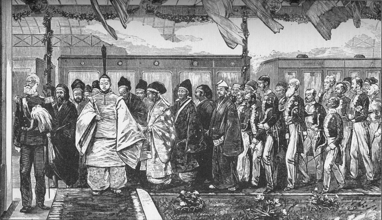 Otevření první železnice v Japonsku, 1872 1907 od Unbekannt