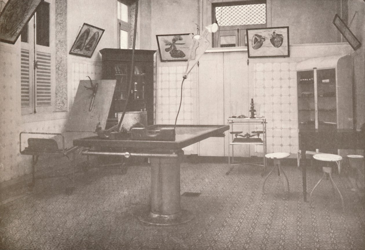 Operační sál lékařsko-právní služby, 1914 od Unbekannt