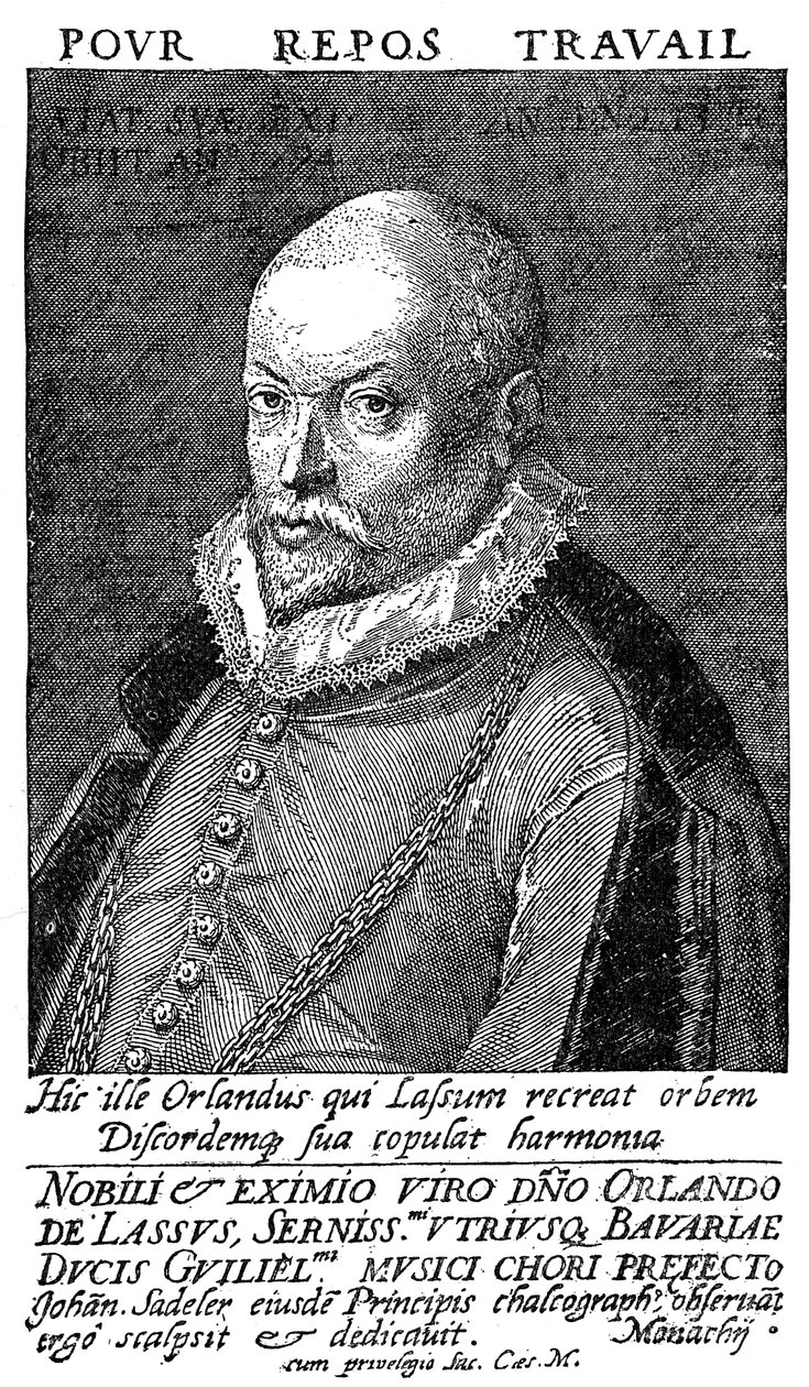 Orlandus Lassus , vlámský renesanční skladatel a hudebník, 16. století od Unbekannt