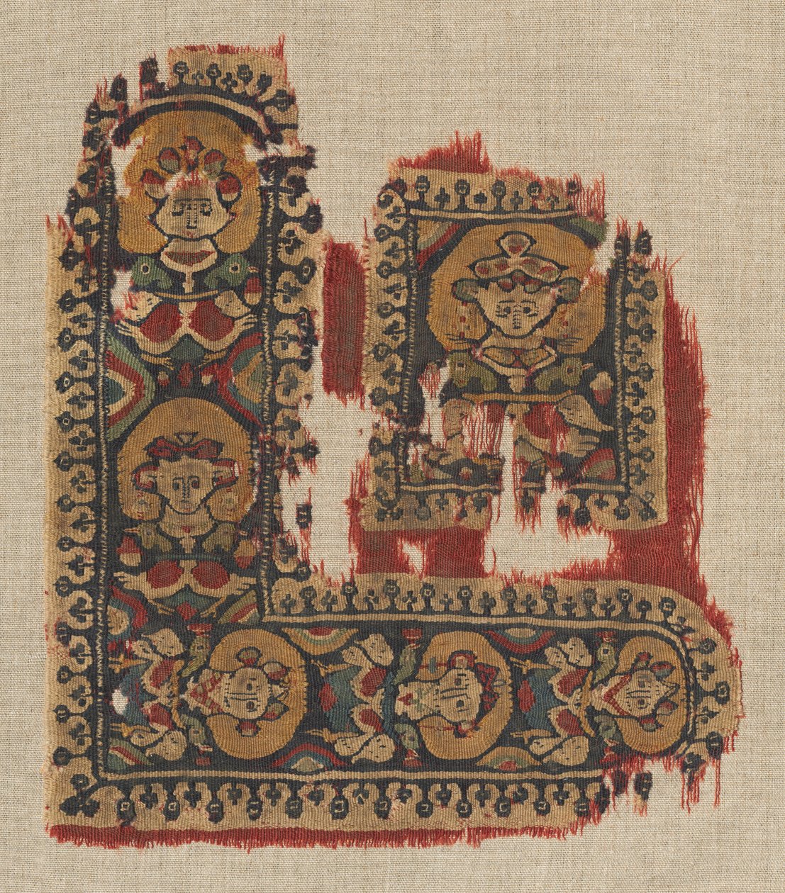 Ornament Gammadion a Segmentum z tuniky, 500. léta. od Unbekannt