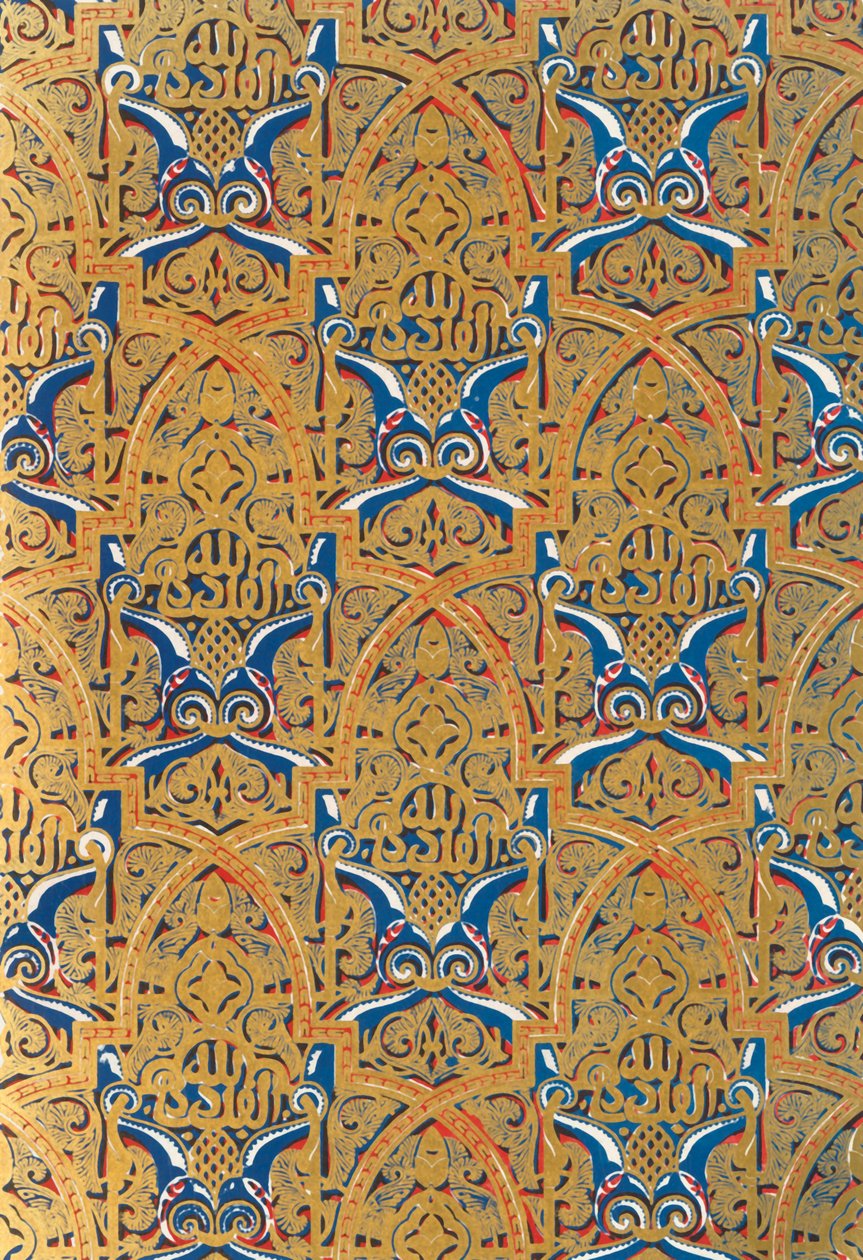 Ornament v panelech na zdech, sál velvyslanců, 1907. od Unbekannt