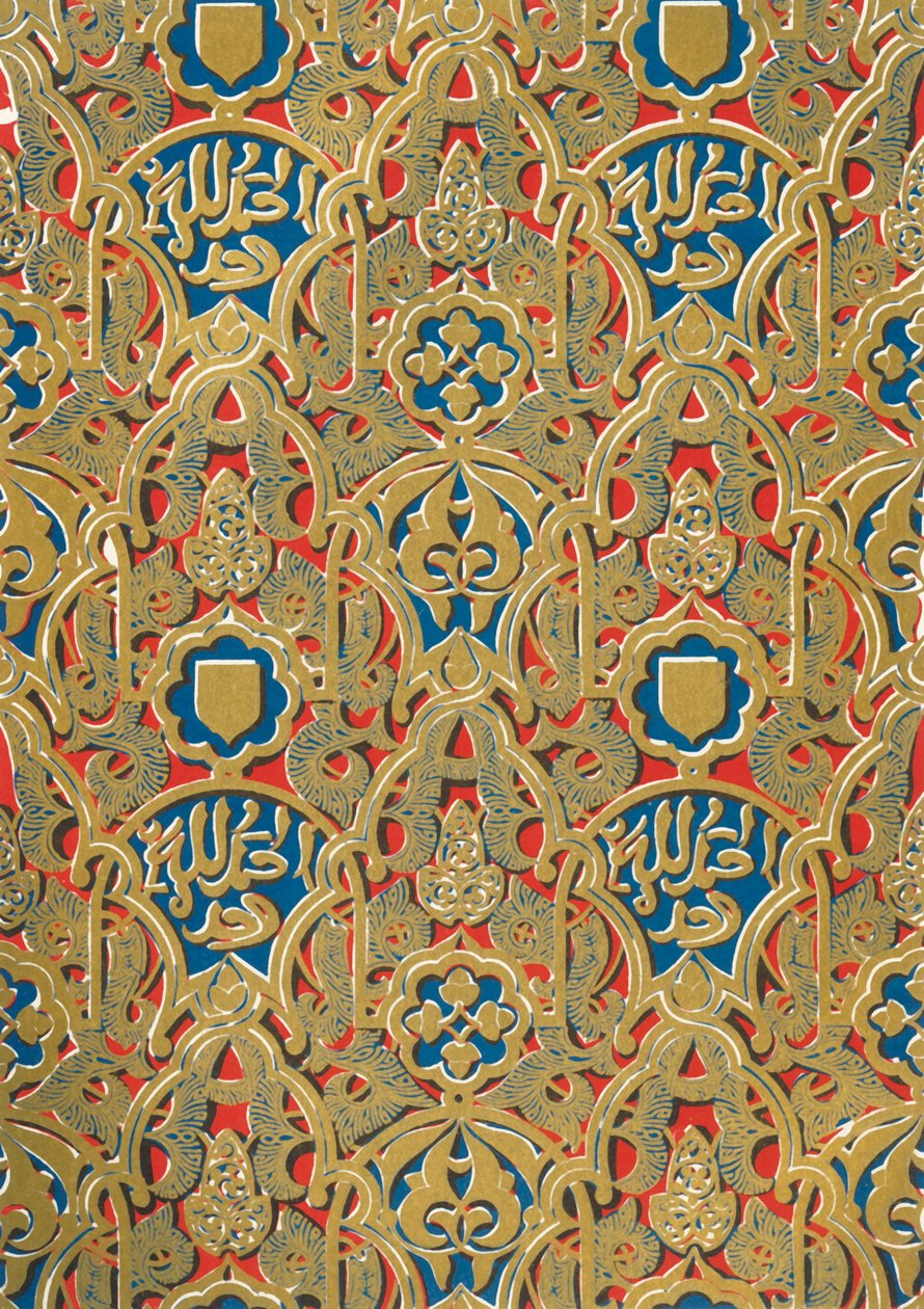 Ornament na stěnách, Hall of the Abencerrages, 1907. od Unbekannt