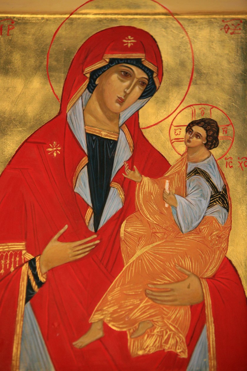 Ortodoxní ikona: Marie a Ježíš Paříž Francie od Unbekannt