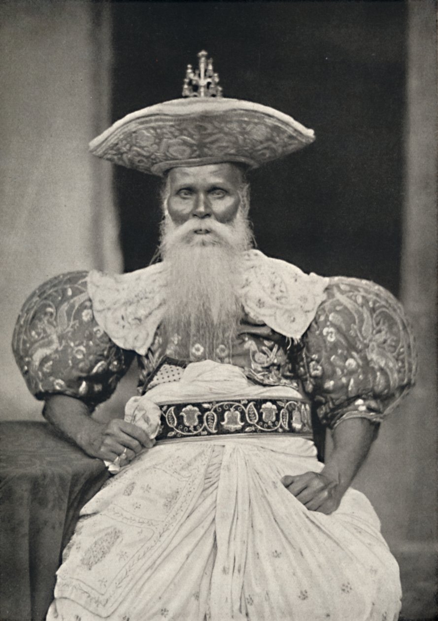 Místní vůdce v Kandy ve starém sinhálském kostýmu, 1926 od Unbekannt