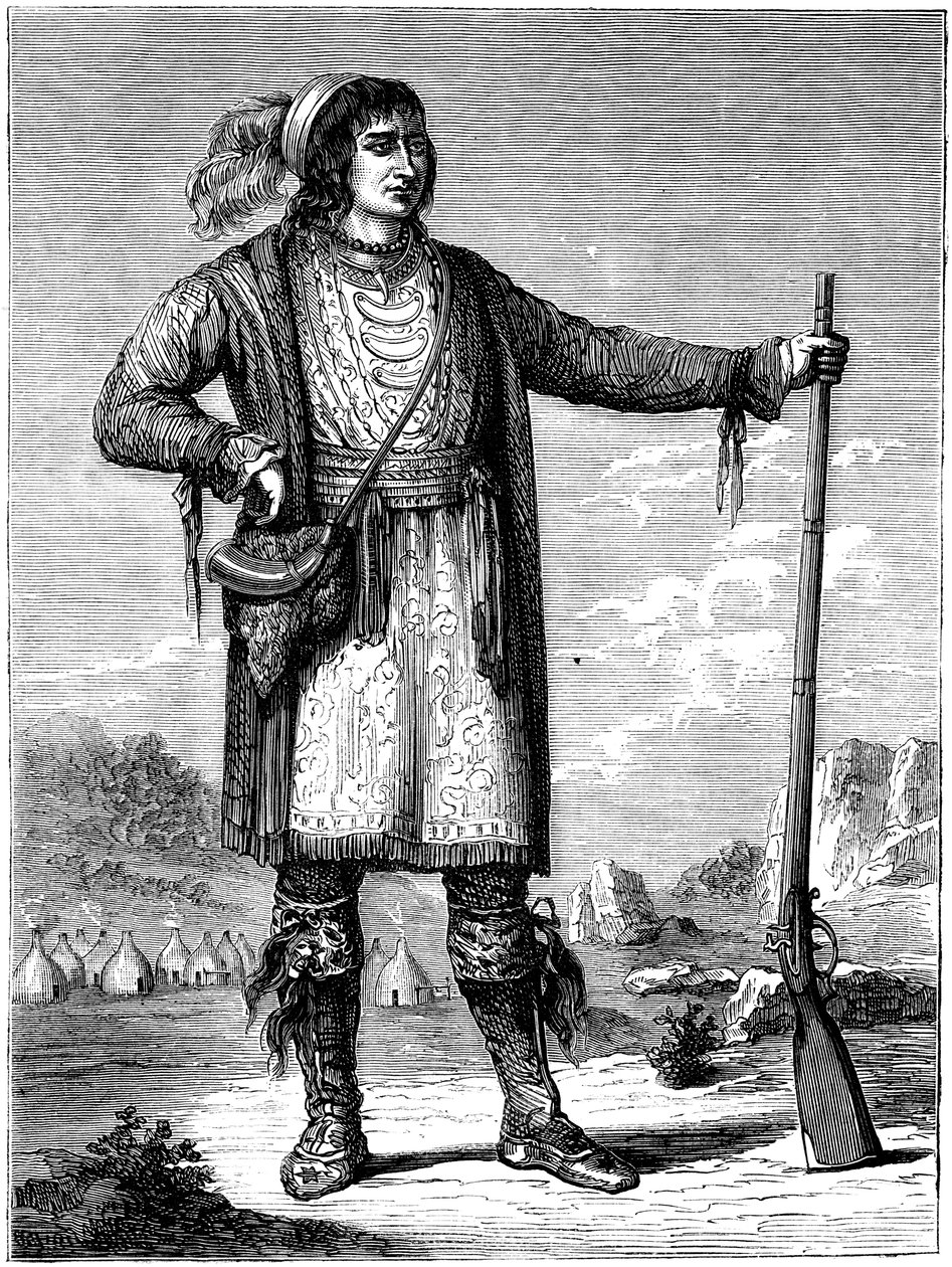 Osceola, náčelník Seminoles, c1837 c1880 od Unbekannt