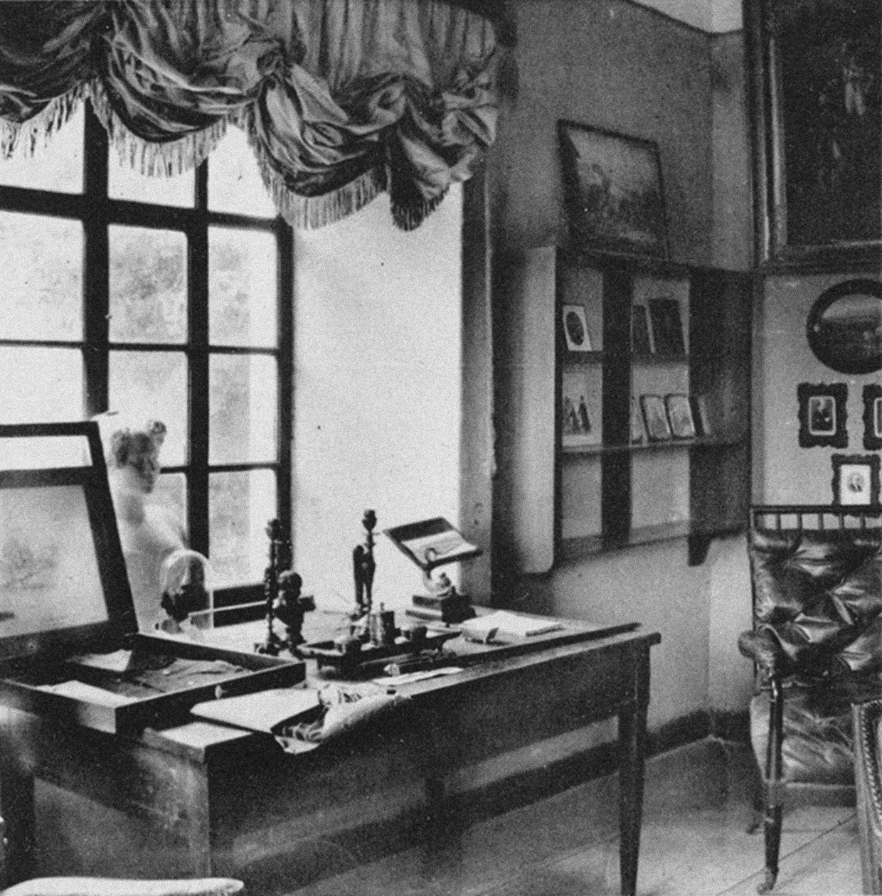 Sídlo Ostafyevo. Desk Alexandra Puškina, konec 19. století od Unbekannt