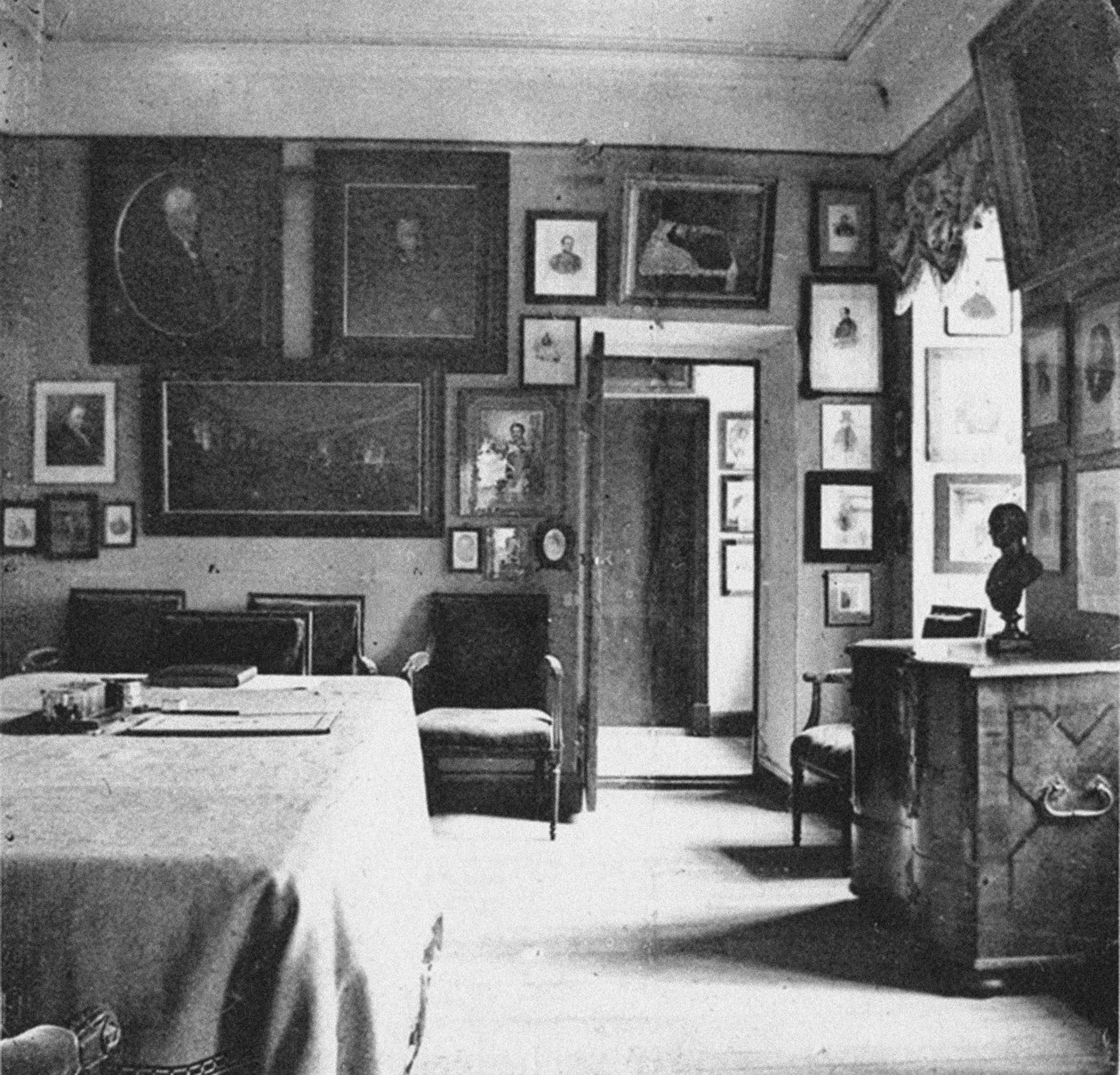 Sídlo Ostafyevo. Karamzin Room, konec 19. století od Unbekannt