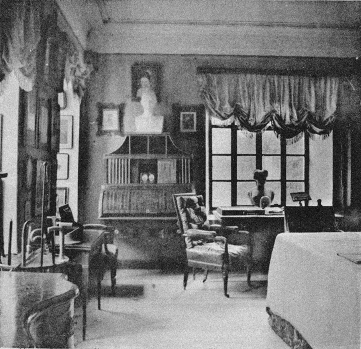 Sídlo Ostafyevo. Karamzin Room, konec 19. století od Unbekannt