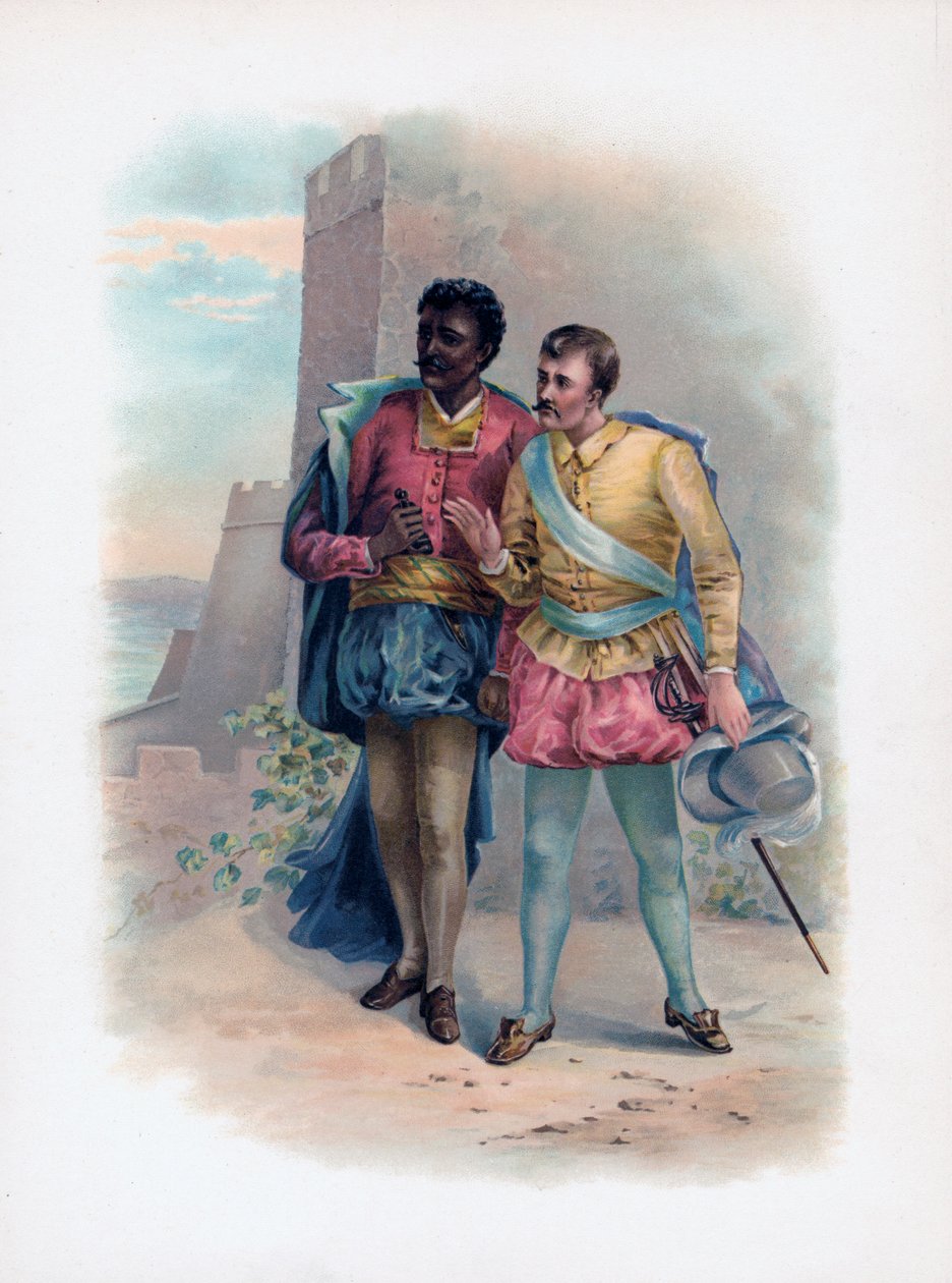 Othello a Iago, 1891 od Unbekannt