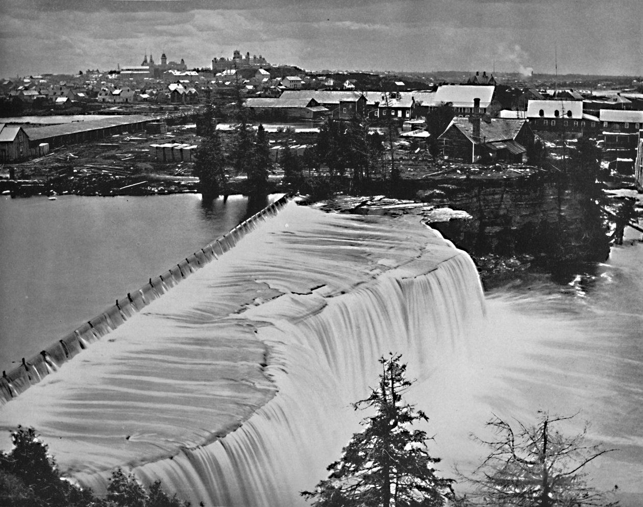 Ottawa, Kanada, z Rideau Falls, c1897. od Unbekannt
