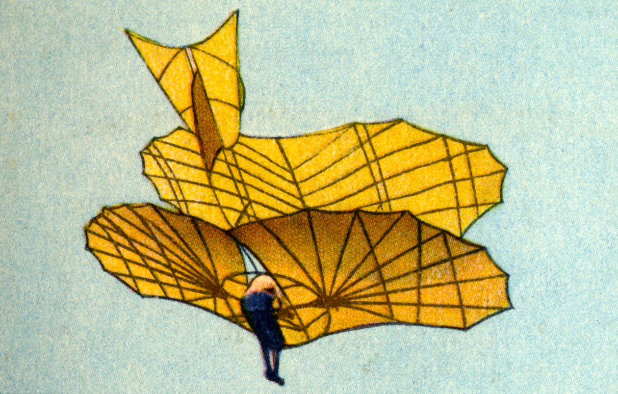 Kluzák Otto Lilienthals, 90. léta 19. století, 1932. od Unbekannt