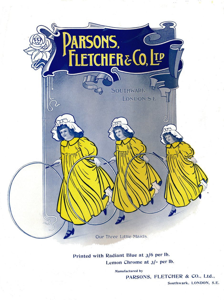 Our Three Little Maids - Inzerát Parsons, Fletcher & Co. Ltd, 1909. od Unbekannt