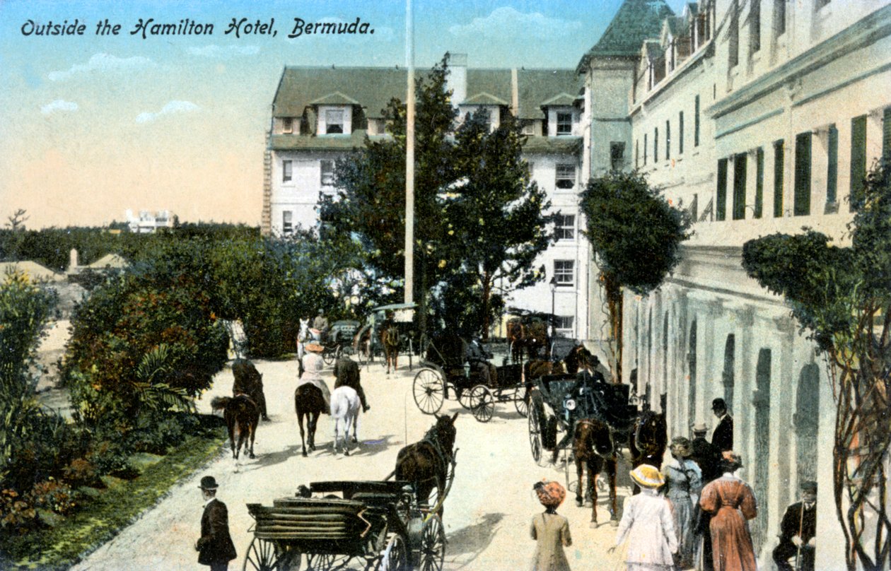 Před hotelem Hamilton, Bermudy, 1900 od Unbekannt