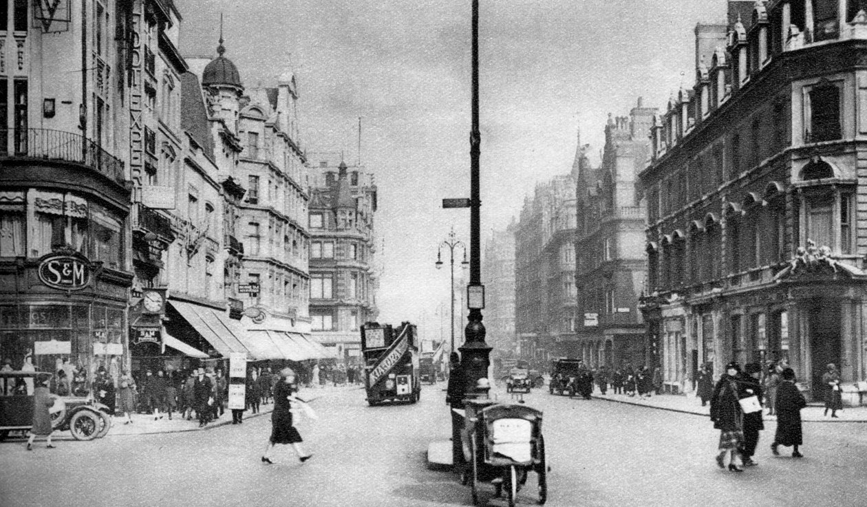 Oxford Street, Londýn, 1926 od Unbekannt
