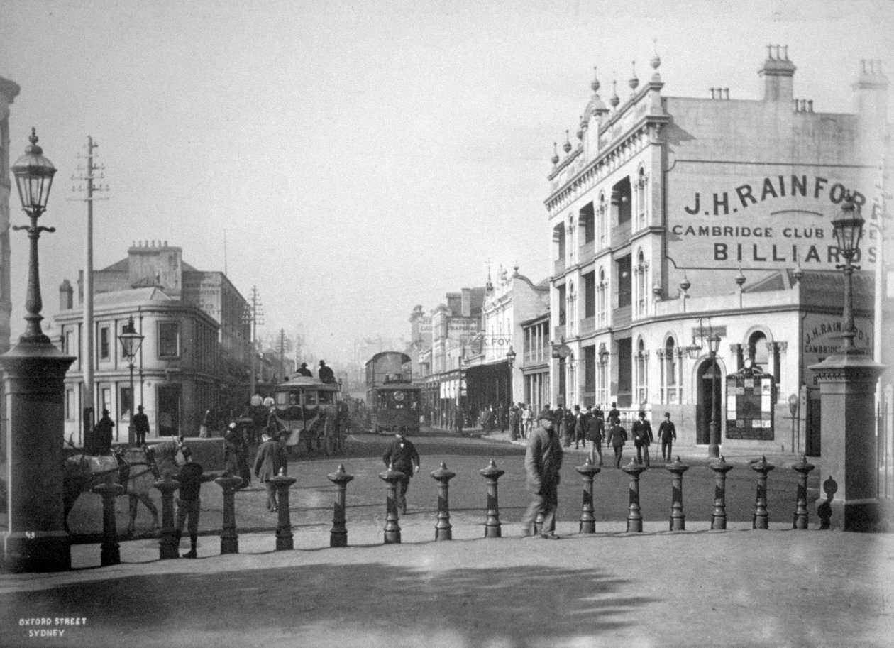 Oxford Street, Sydney, Nový Jižní Wales, Austrálie, c1885 od Unbekannt