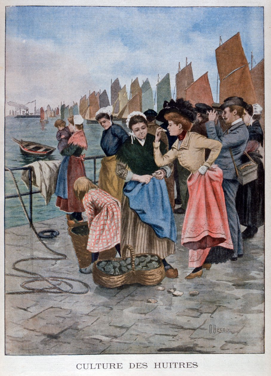 Prodejce ústřic, 1902 od Unbekannt