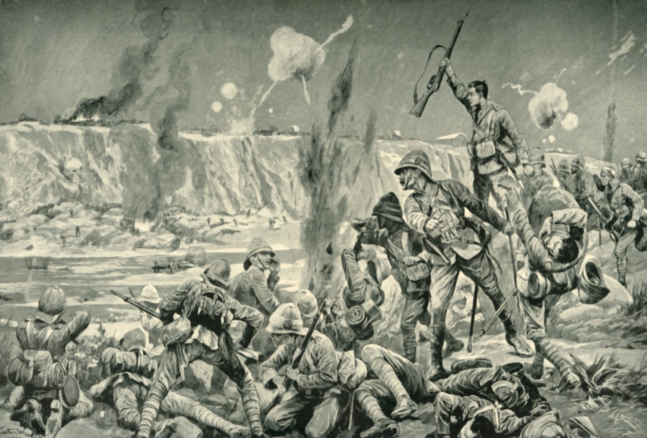 Paardeberg: The Assault on Cronjes Position, 1901. od Unbekannt