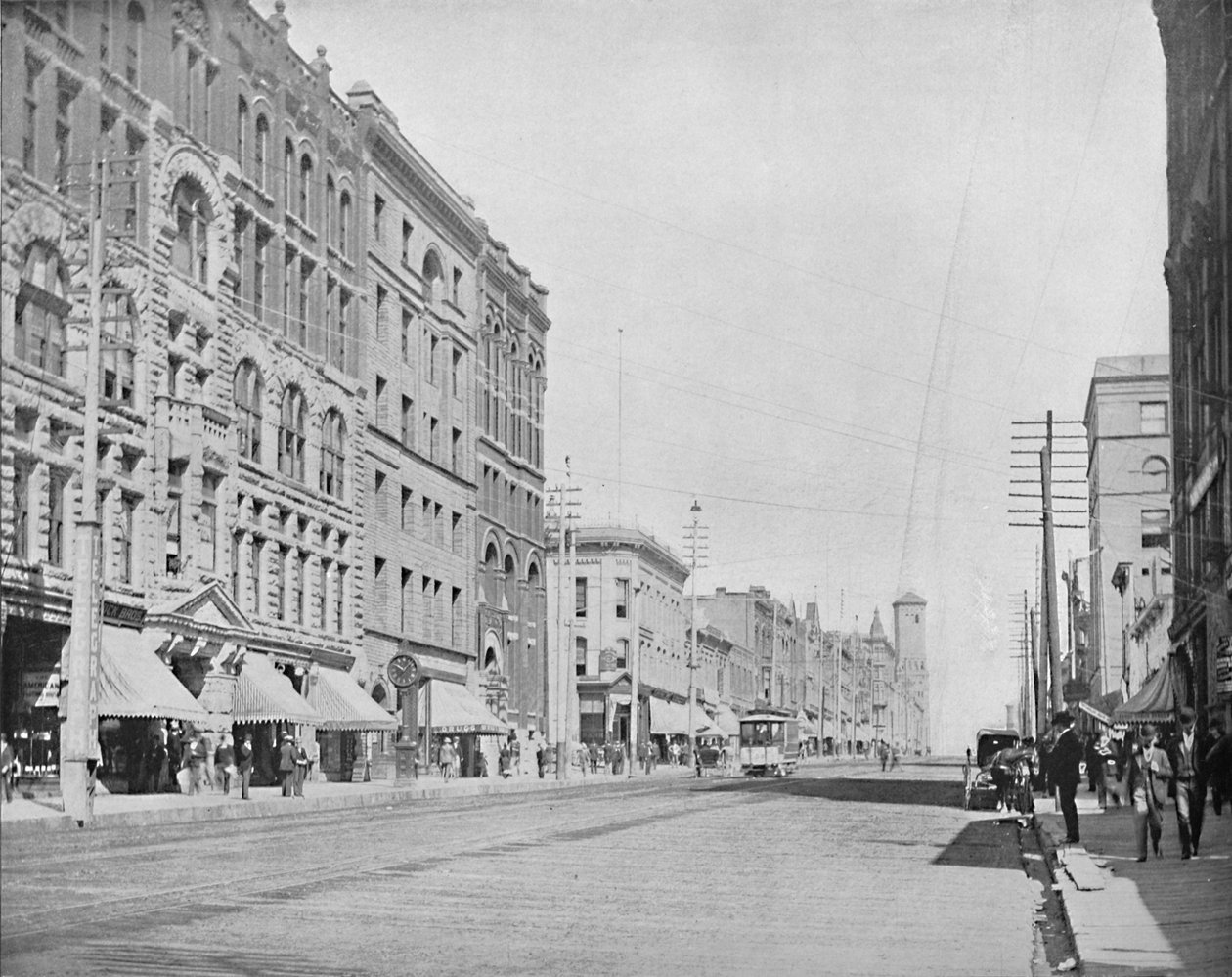 Pacific Avenue, Tacoma, Washington, c1897. od Unbekannt