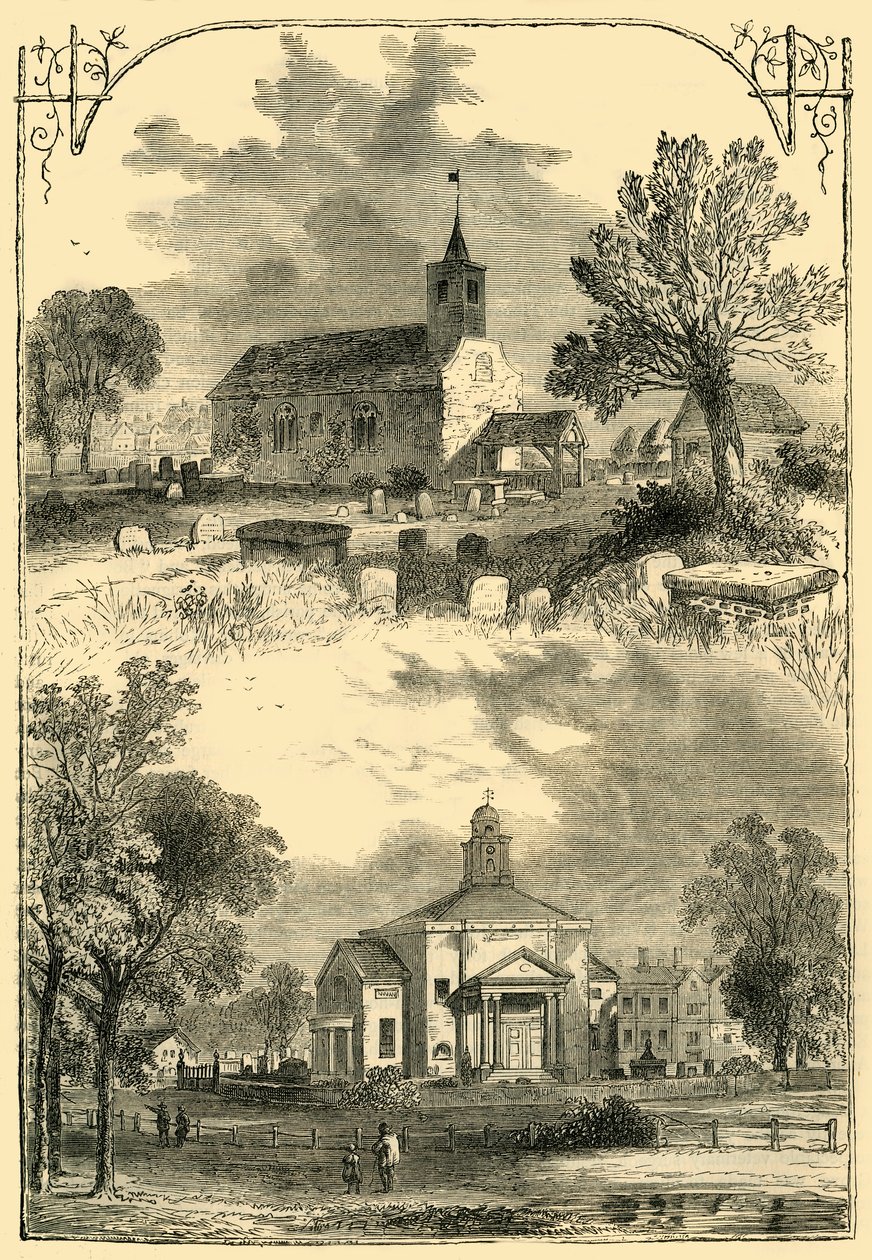 Paddington Church: 1750 a 1805, c1876. od Unbekannt