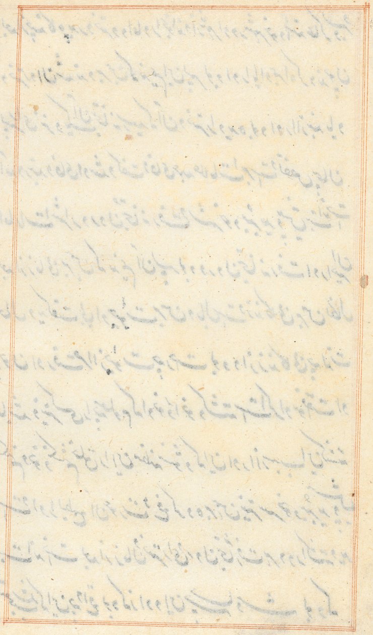 Stránka z Příběhů papouška Tuti-nama: textová stránka prázdná, c. 1560. od Unbekannt