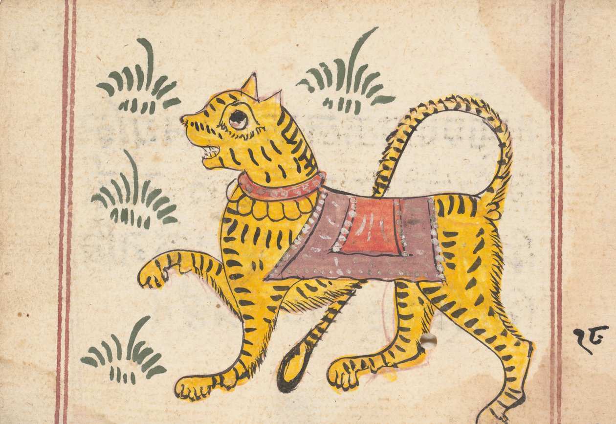 Stránka z Knihy znamení, ca. 1800. od Unbekannt
