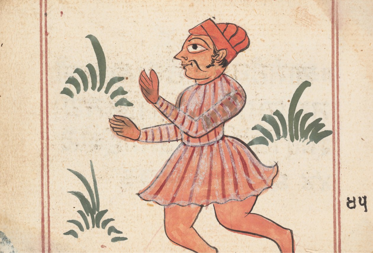 Stránka z Knihy znamení, ca. 1800. od Unbekannt