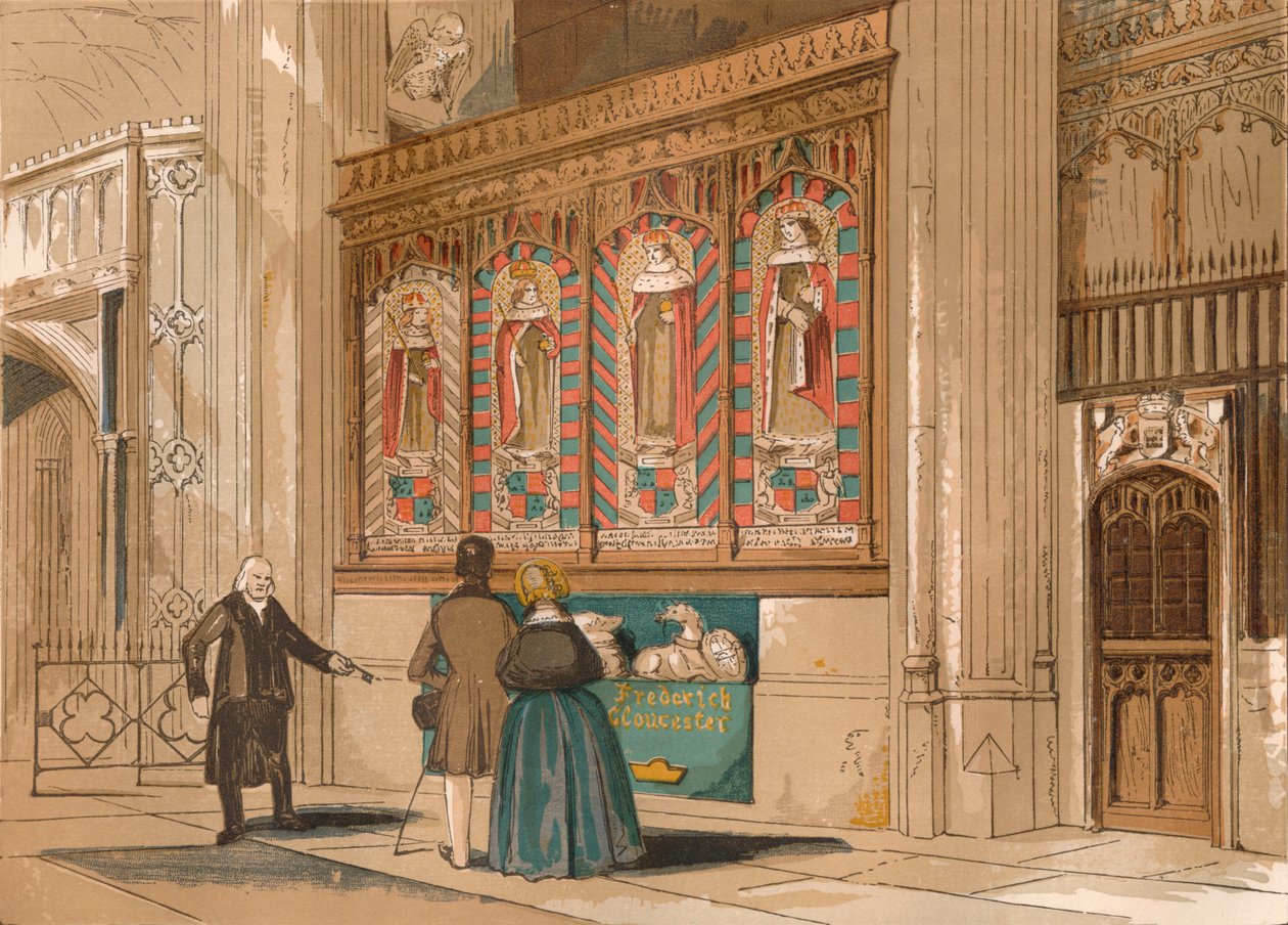 Painted Screen, St. Georges Chapel, c1845, 1864 od Unbekannt