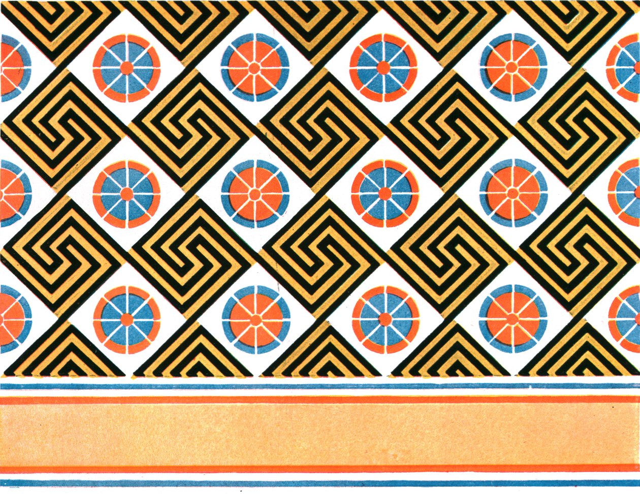 Malovaný strop v hrobce Enene v Thébách, Egypt, 1928. od Unbekannt