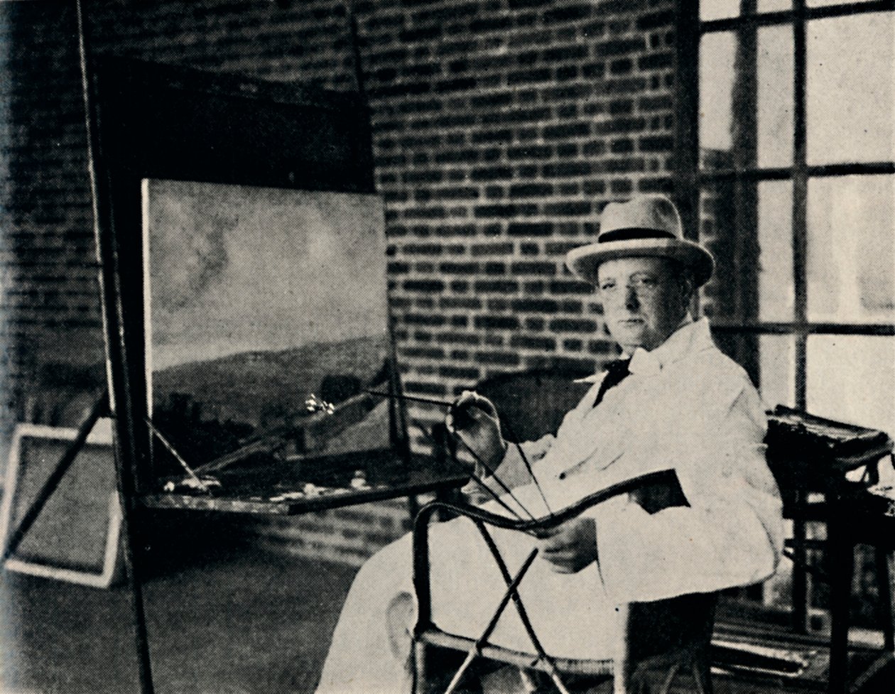 Malíř v olejích - Churchill jako umělec, 20. léta 20. století, 1945. od Unbekannt