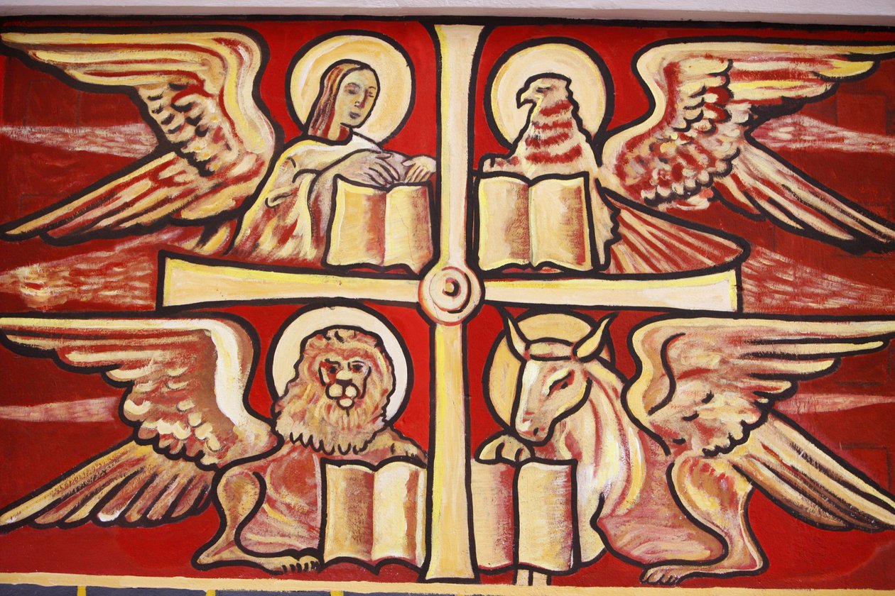 Malba v katedrále v Lomé: evangelisté, Lomé, Togo od Unbekannt