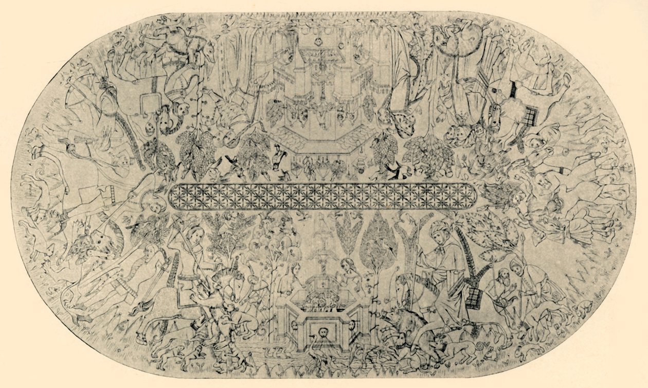 Obraz na stropě dvorany spravedlnosti, č. 1, 1907. od Unbekannt