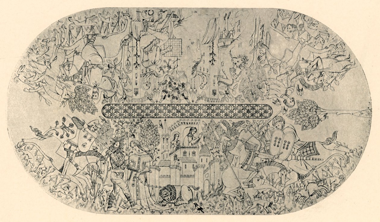 Obraz na stropě dvorany spravedlnosti, č. 3, 1907. od Unbekannt