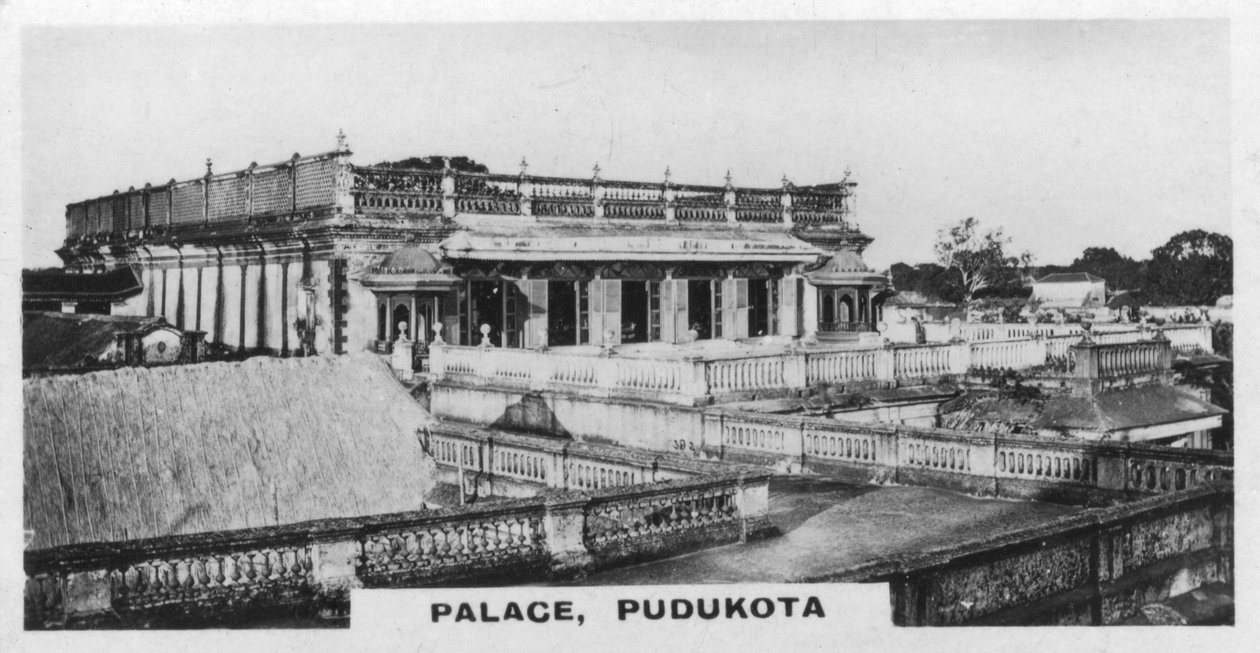 Palác, Pudukottai, Tamil Nadu, Indie, c1925 od Unbekannt