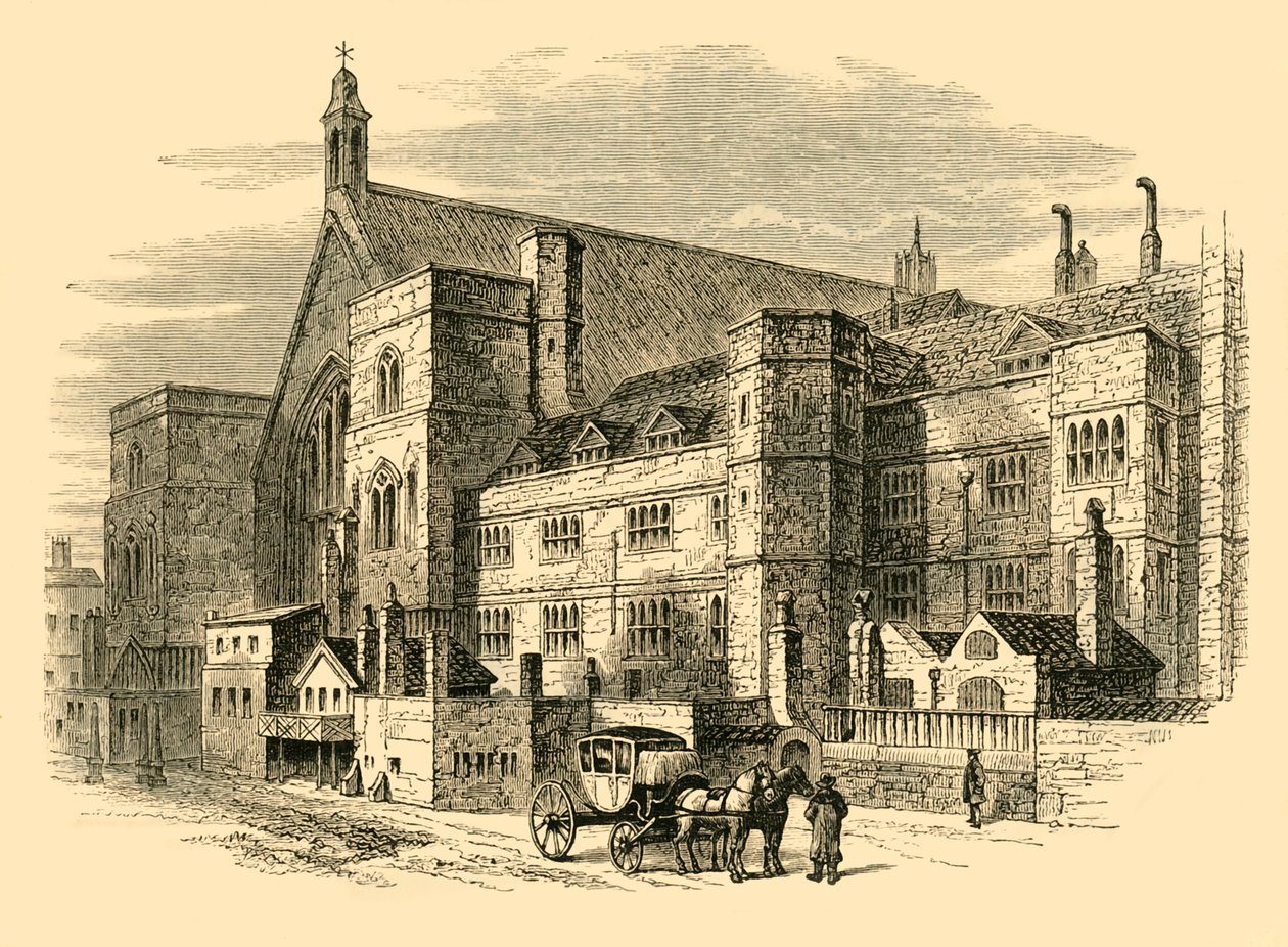 Palace Yard v osmnáctém století, 1881. od Unbekannt