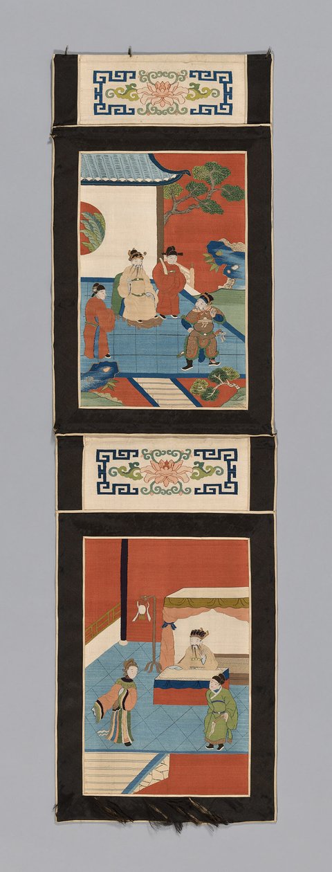 Panel pro obrazovku, Čína, dynastie Čching 1644-1911, 18751900. od Unbekannt