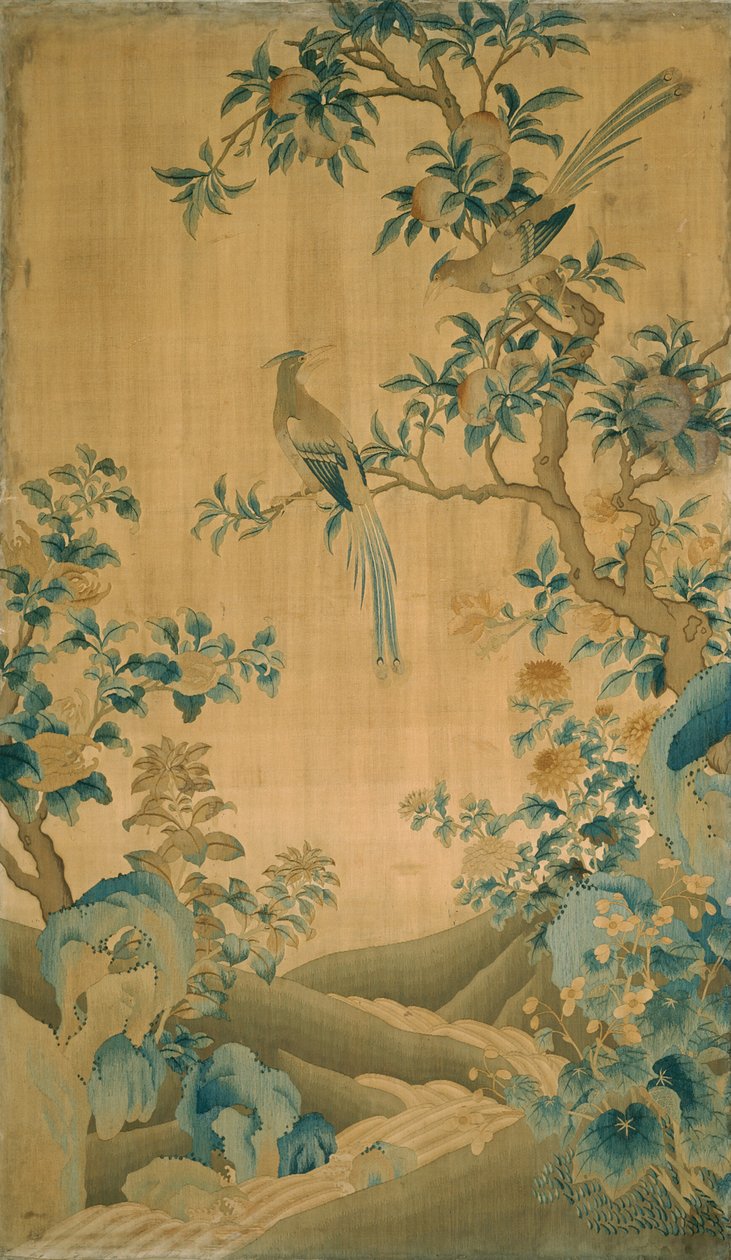 Panel Furnishing Fabric, Čína, dynastie Qing 1644-1911, 17501800. od Unbekannt