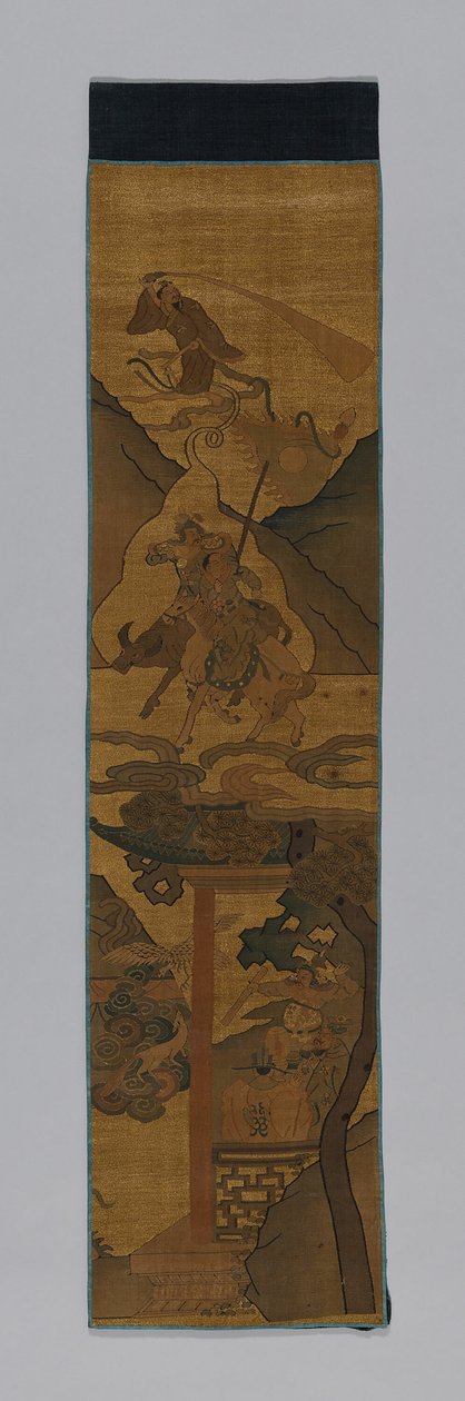 Panel Furnishing Fabric, Čína, dynastie Qing 1644-1911, 18001900. od Unbekannt