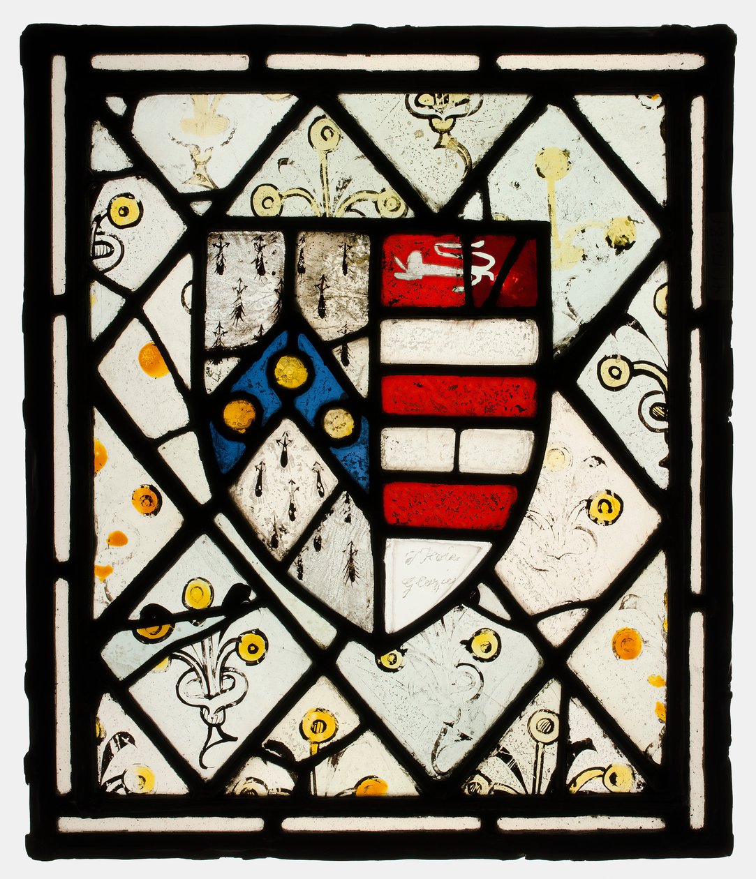 Panel s Heraldickým štítem Johnsona, Velká Británie, ca. 1500. od Unbekannt