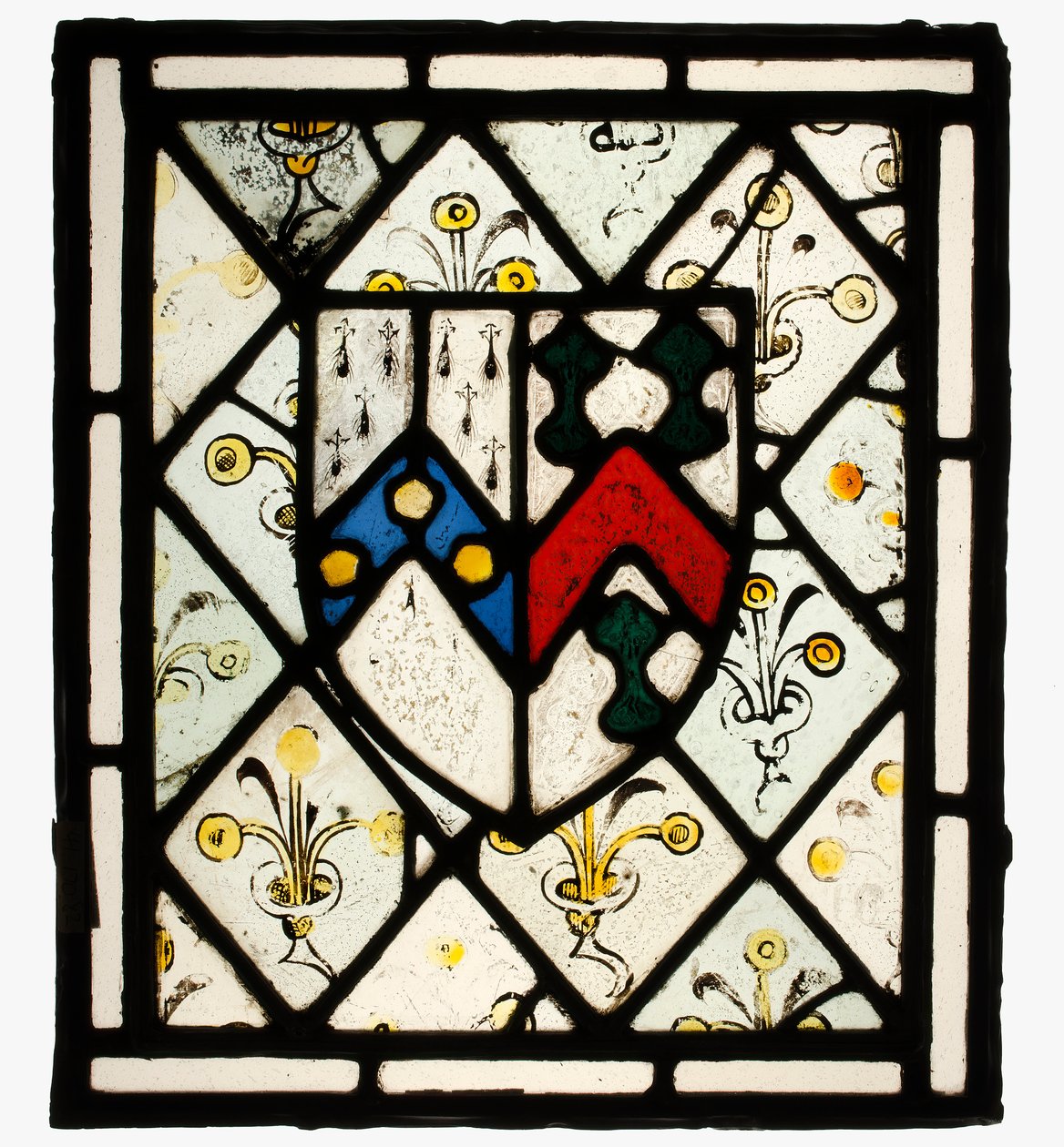 Panel s Heraldickým štítem Johnson, Velká Británie, ca. 1500. od Unbekannt