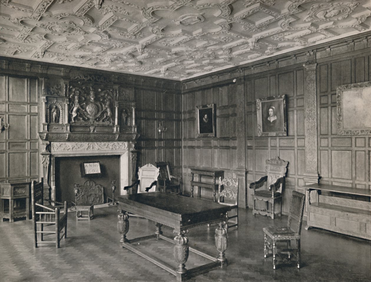 Obložený pokoj ze starého paláce, Bromley-By-Bow, 1927 od Unbekannt