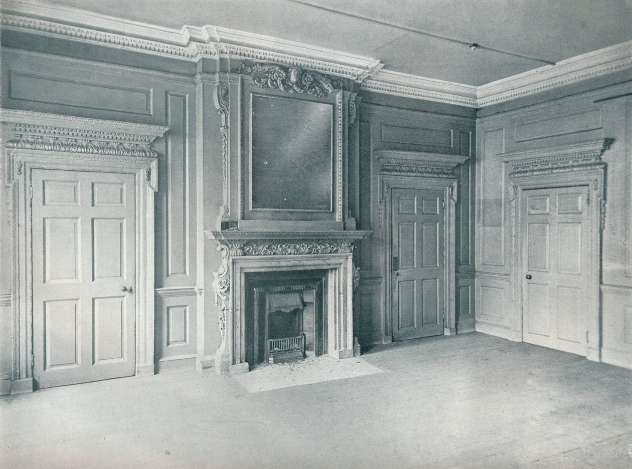 Panelová místnost, počátek osmnáctého století, 26, Hatton Garden, 1907 od Unbekannt