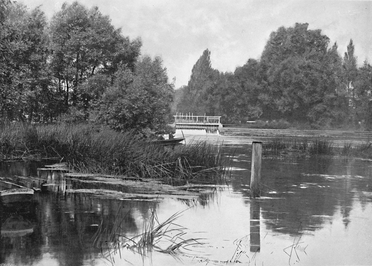 Pangbourne Weir, c1896 od Unbekannt