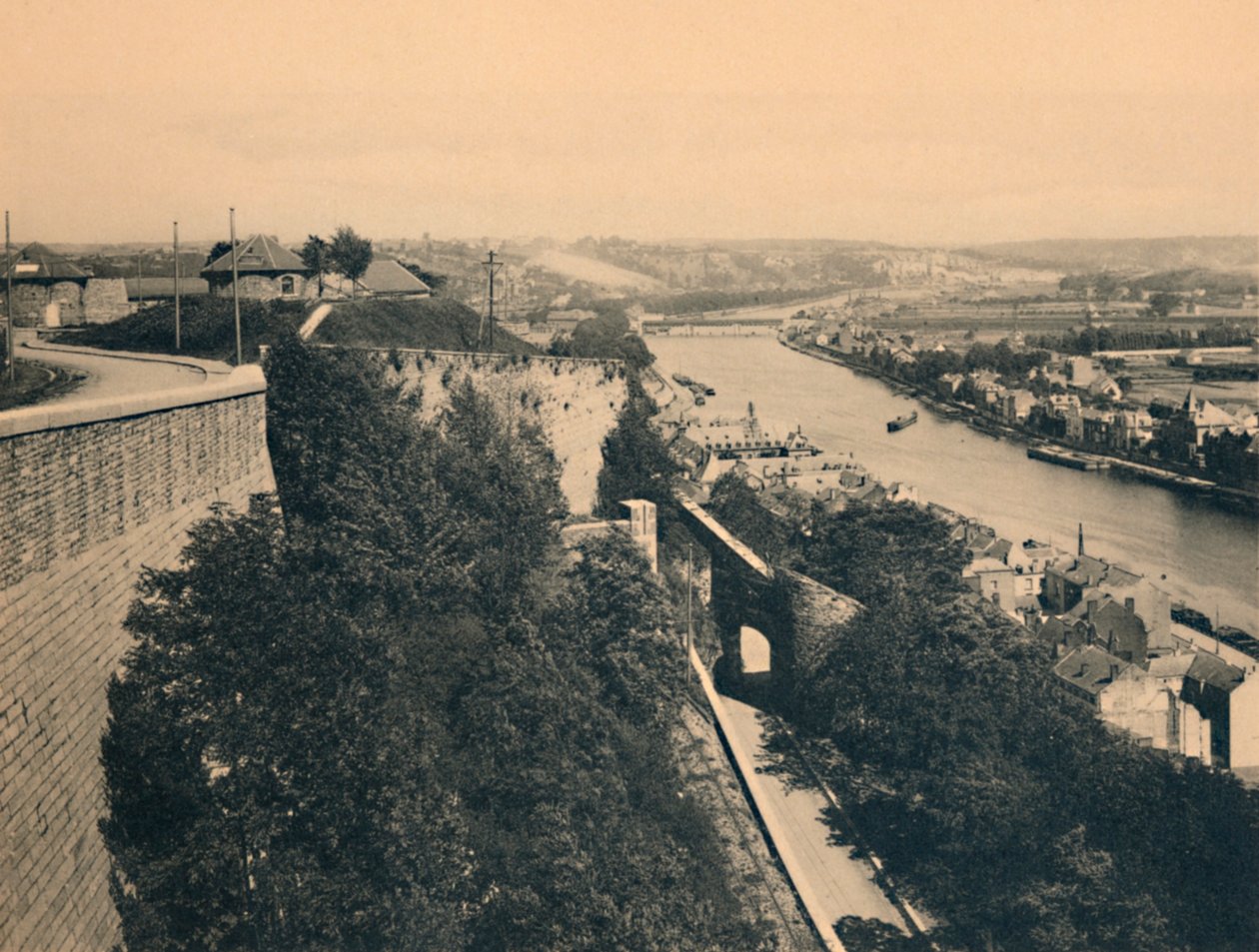 Panorama Meuse z Route Merveilleuse, c1900 od Unbekannt
